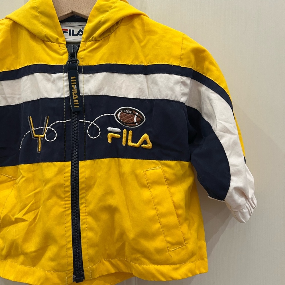 Fila Yellow and Navy Jacket